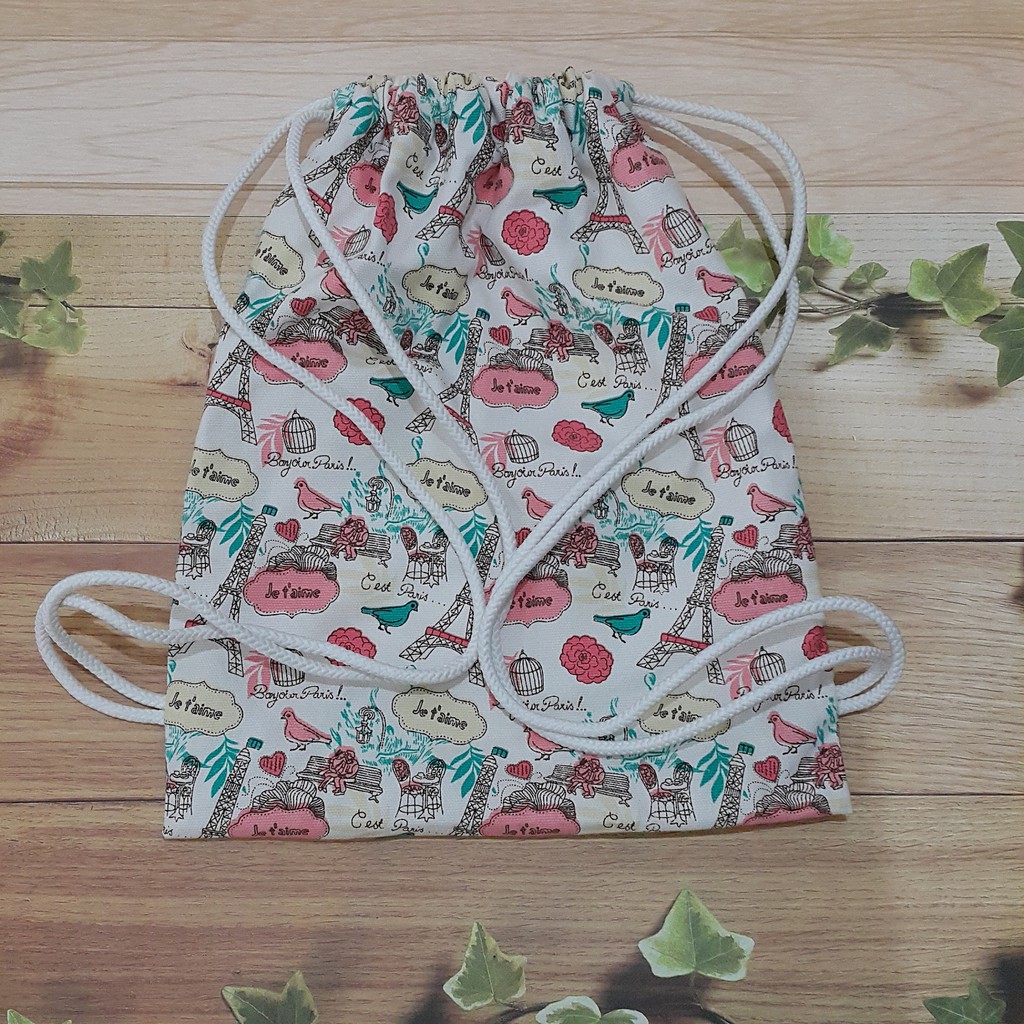 DRAWSTRING BAG / TAS SERUT - bonjour paris