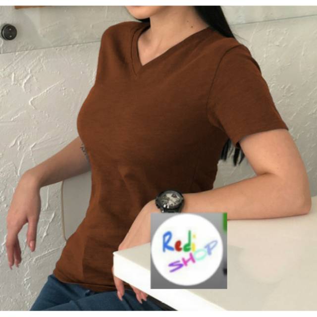 Kaos belle polos lengan pendek size L