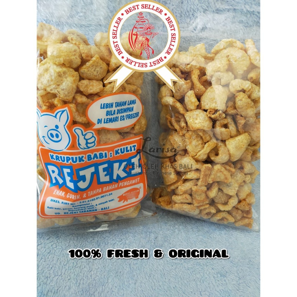 

Rejeki Kulit Besar (150gr) / Kerupuk Kulit Babi Khas Bali