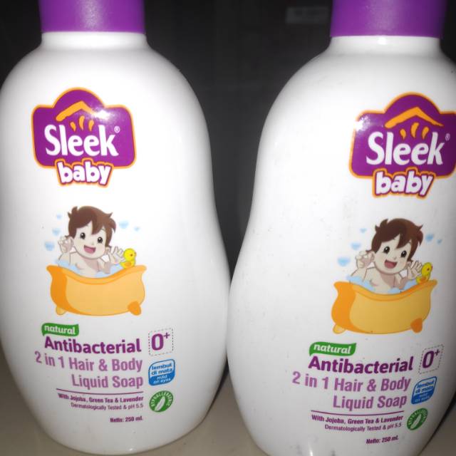 SLEEK BABY ANTI BACTERIAL 2IN1 HAIR&amp;BODY LIQUID SOAP 250ML