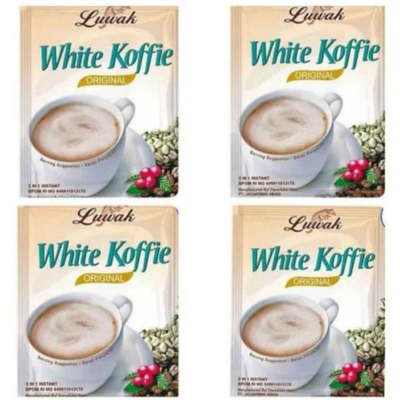 

10pc Kopi Luwak White Koffie Original Bag 10x20gr Kopi Putih Perlengkapan Dapur DandeShop