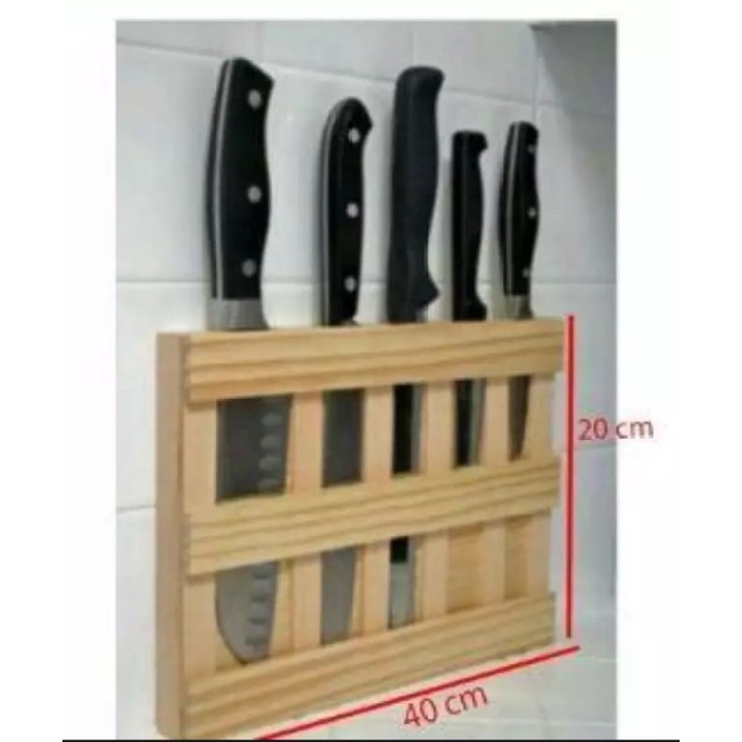 Rak Peralatan Pisau Dapur/Rak Kayu Pisau Dapur