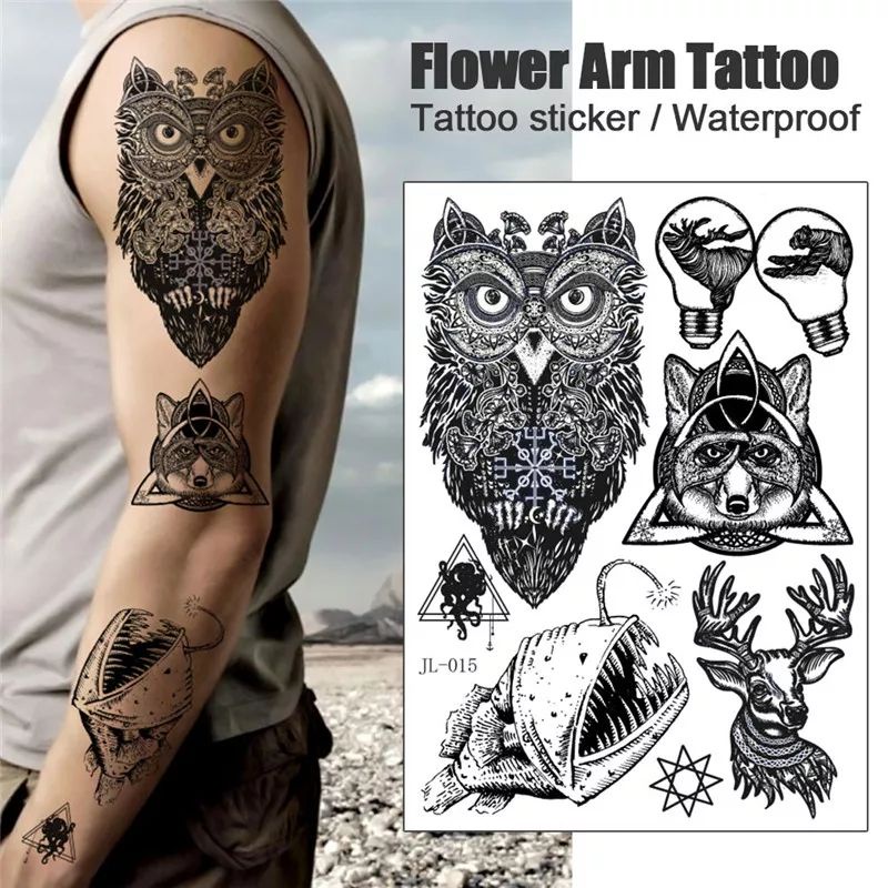 Tatto temporary MURAH terbaru 21×15cm MODEL JL