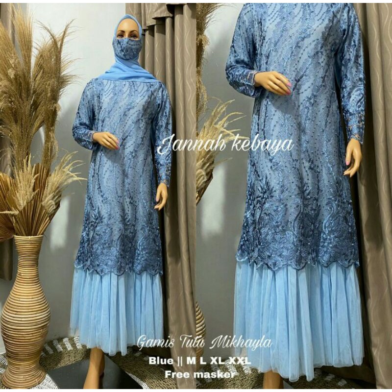 SF GAMIS BROKAT TUTU-GAMIS BROKAT PESTA-GAMIS BROKAT KONDANGAN-GAMIS TULE MIKHAIYLA