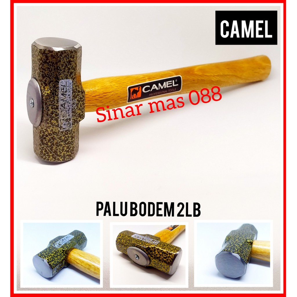 Jual Palu Batu 2 Lb Camel Kayu Bagus Murah Palu Bodem Martil Batu Palu Bobok Palu Tembok 6581