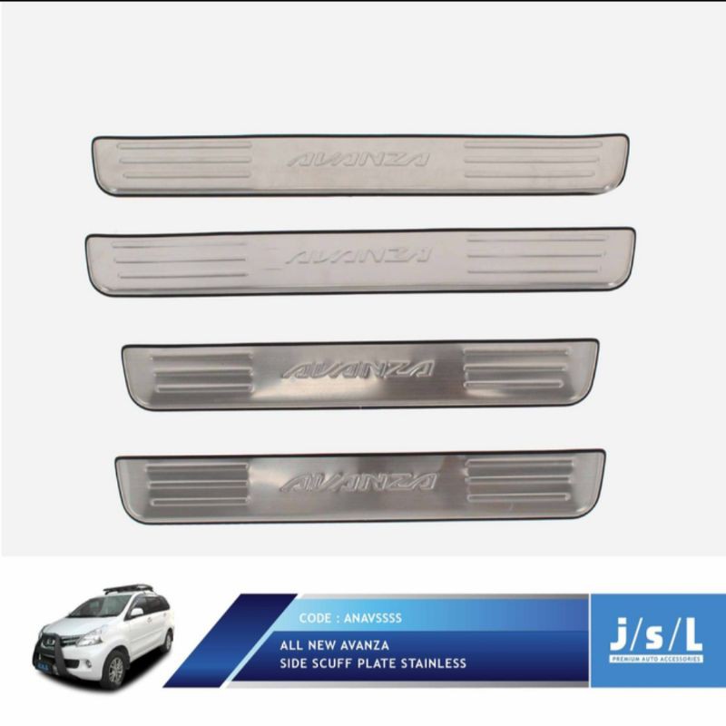 sillplate samping all new Avanza Xenia 2012-2019 stainless/ side scuff plate stainless jsl