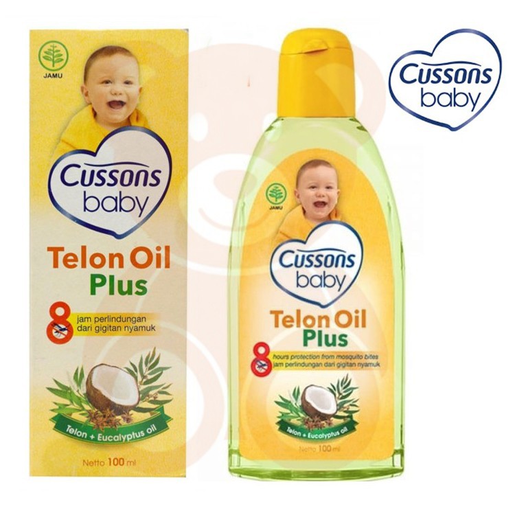 Cussons Baby Telon Oil Plus 100 ml &amp; Telon Oil 100 ml / Minyak Telon Cussons