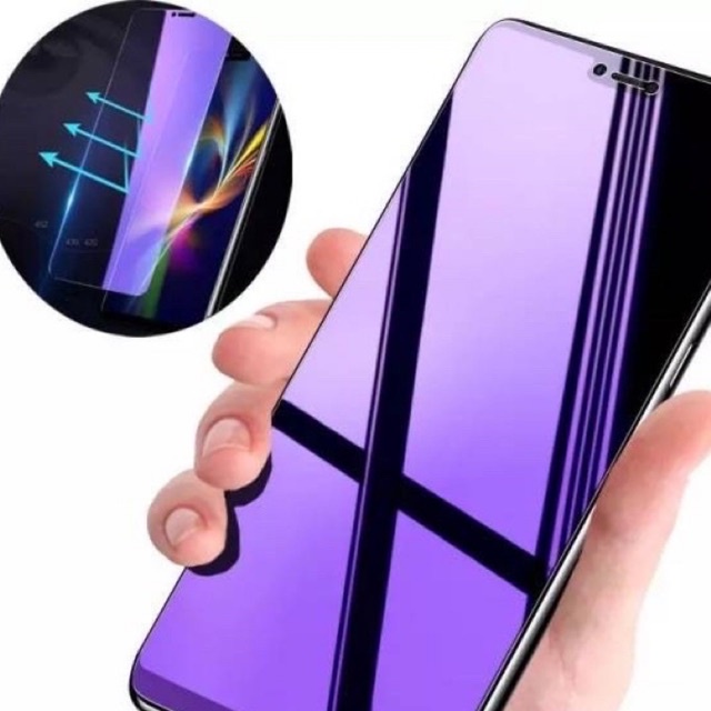 tempered glass blue light/anti radiasi oppo Reno 5 (5G)/reno 5F/Reno 4F/Reno 6 (5G)/Reno 2/2F/3/4f/7Z/8Z/7 pro/8 pro anti gores kaca fullayar