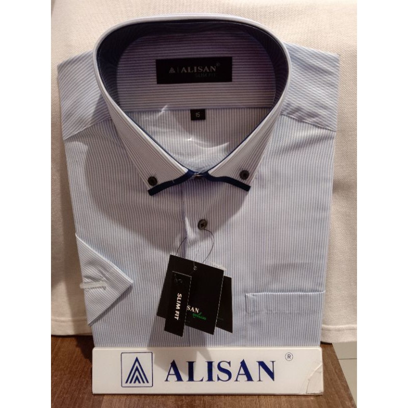 Kemeja Motif Kombinasi ALISAN Lengan pendek
