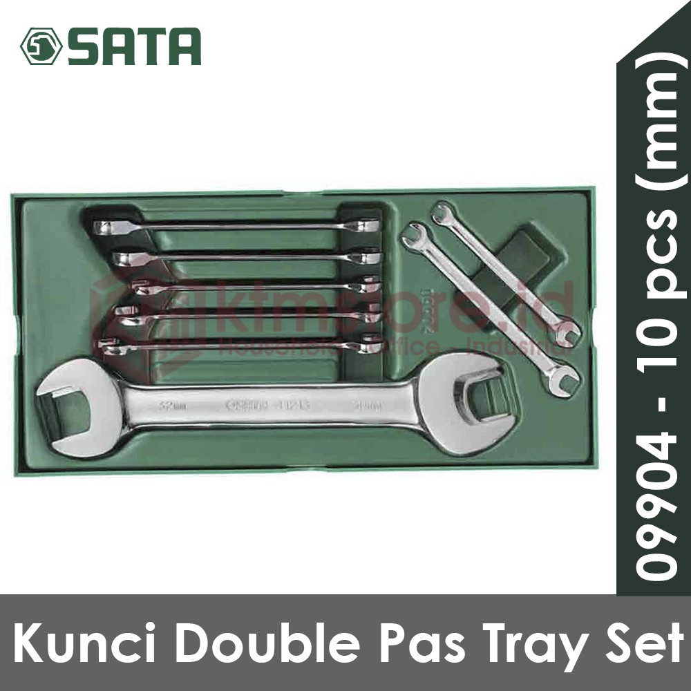 SATA Kunci Pas Double Set 10 pcs Metric Tray Set 09904