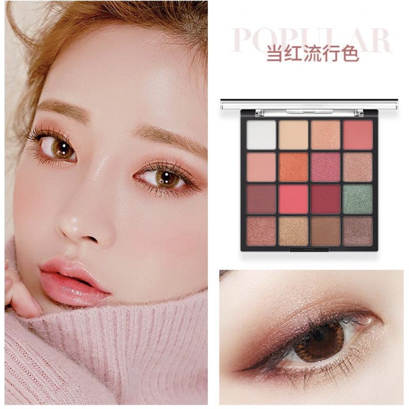 LAMEILA EYESHADOW 16 COLOR PIGEMENTED MATTE NUDE EYE SHADOW LA021