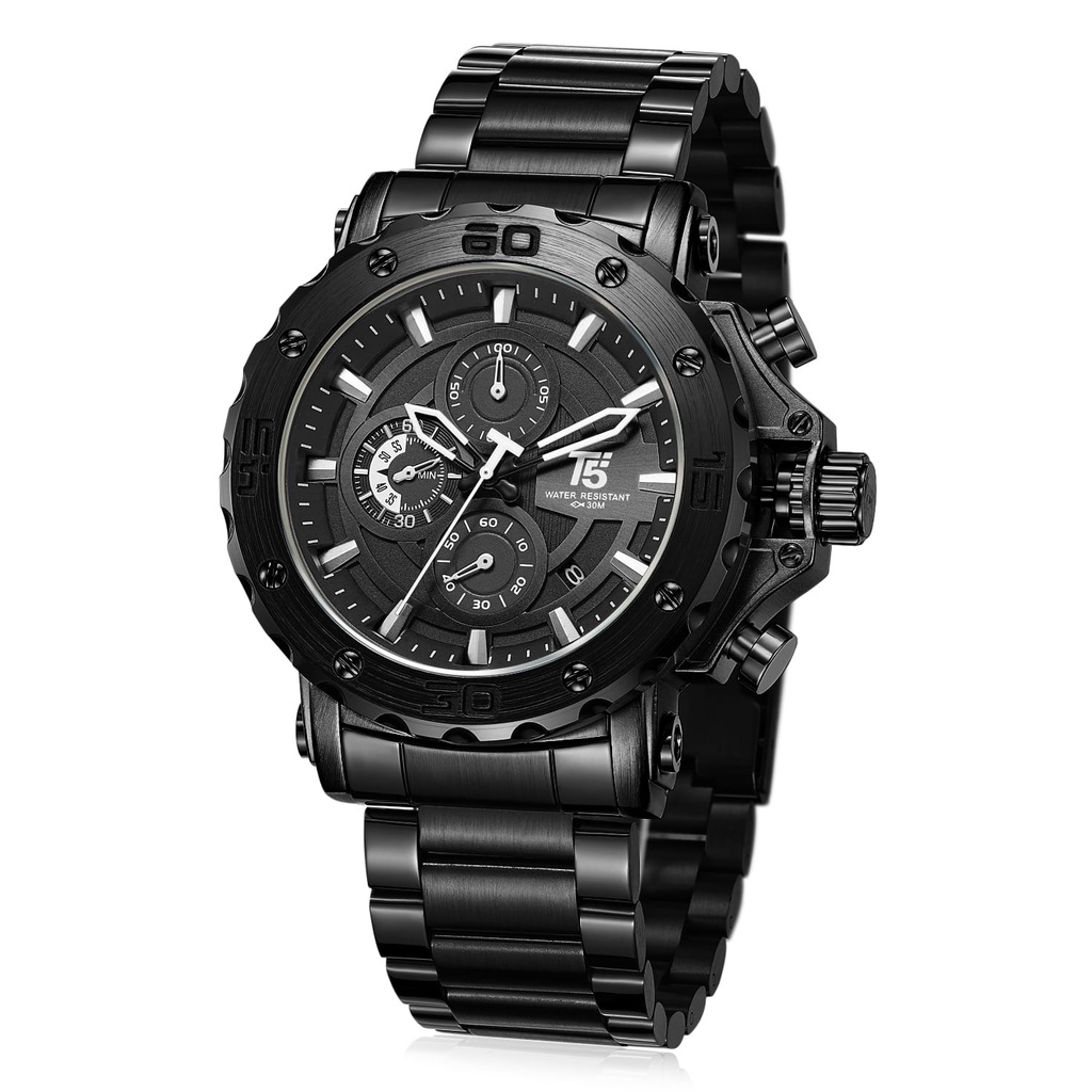 JAM TANGAN PRIA T5 H 3702G.SEH CHRONOGRAPH ORIGINAL/JAM TANGAN T5 H 3702G/JAM TANGAN PRIA/JAM TANGAN T5 TERMURAH/JAM T5 TERLARIS