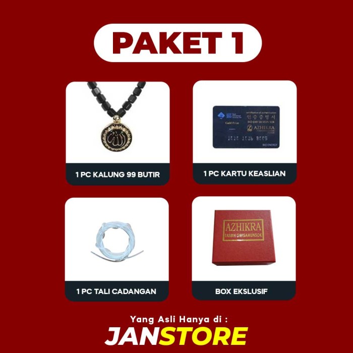 KALUNG KESEHATAN AZHIKRA TERMURAH ORIGINAL - PAKET 1