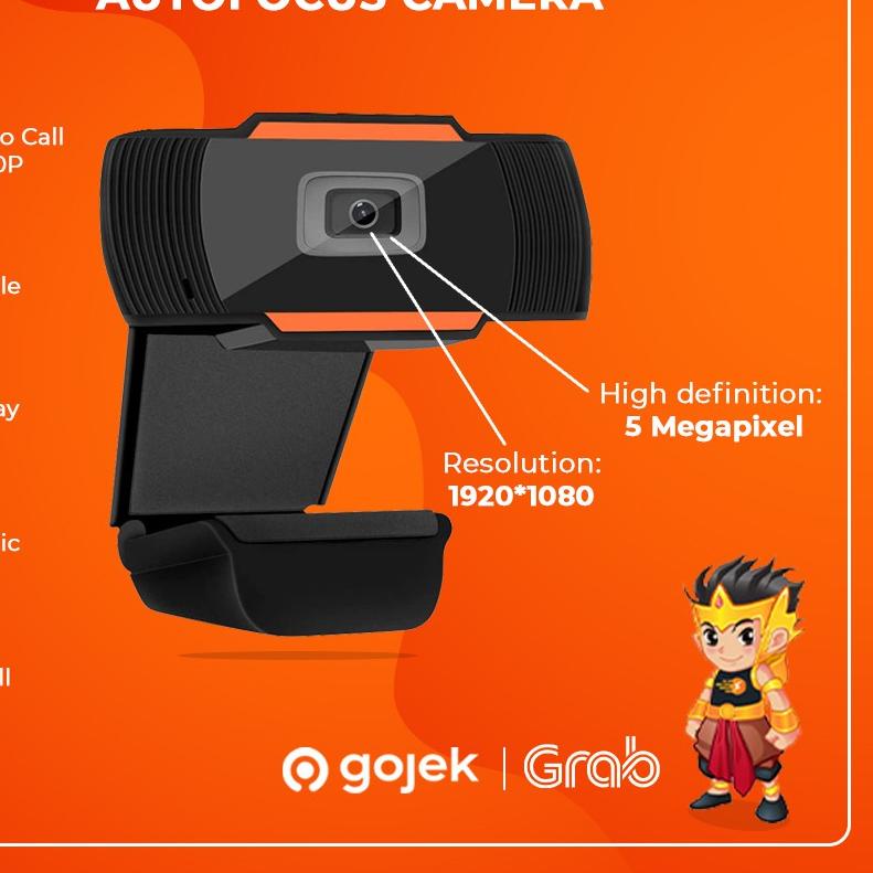 Webcam 720p 1080p Full HD Autofocus Camera Portable PC Desktop Laptop Build in Mic Kamera Komputer