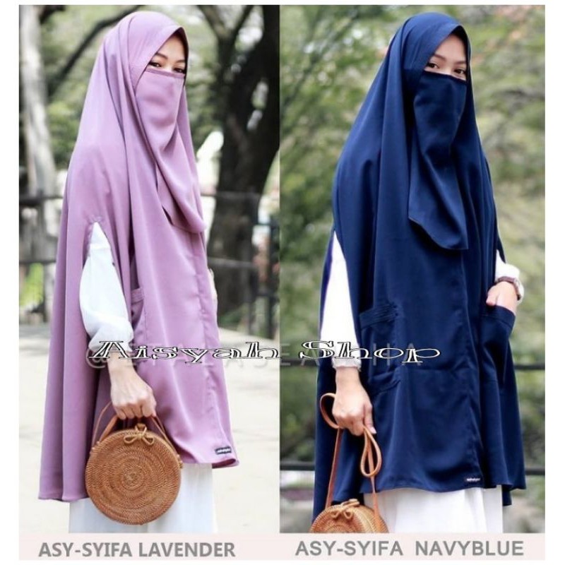 Khimar Jumbo As Syifa Softpet Bonus Cadar Syar'i Asyifa XXL