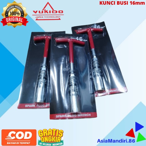 Kunci Busi / Kunci Sock Busi Flexsibel 16mm / kunci busi semua motor