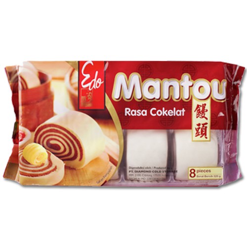 Edo Mantou Roti Tawar Siap Saji - Frozen Mantou Vegetarian Halal