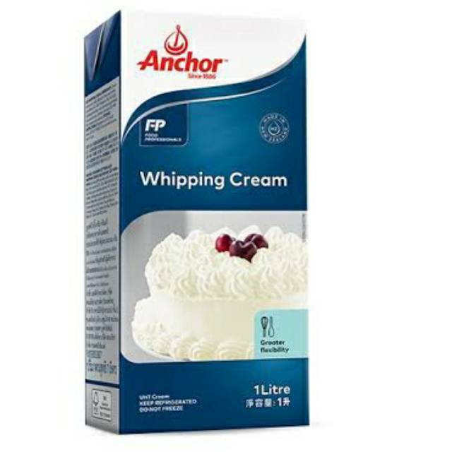 Whipping Cream Anchor 1 Liter Halal Whip Shopee Indonesia