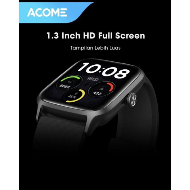 ACOME IOT Sport Smart Watch Tahan Air Bluetooth Monitor Kesehatan