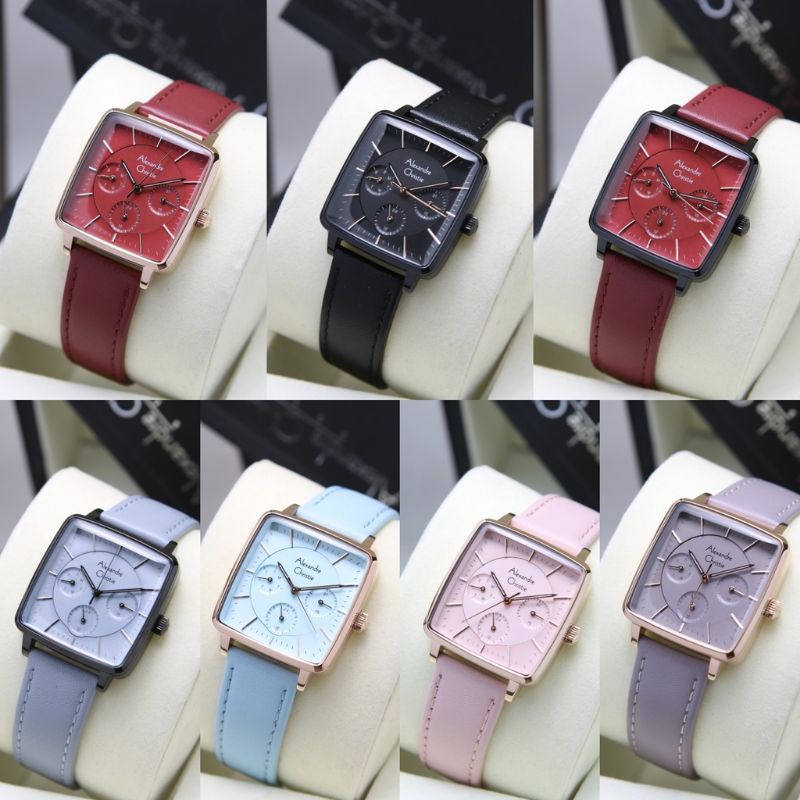 JAM TANGAN WANITA ALEXANDRE CHRISTIE ORIGINAL AC 5003BF KULIT