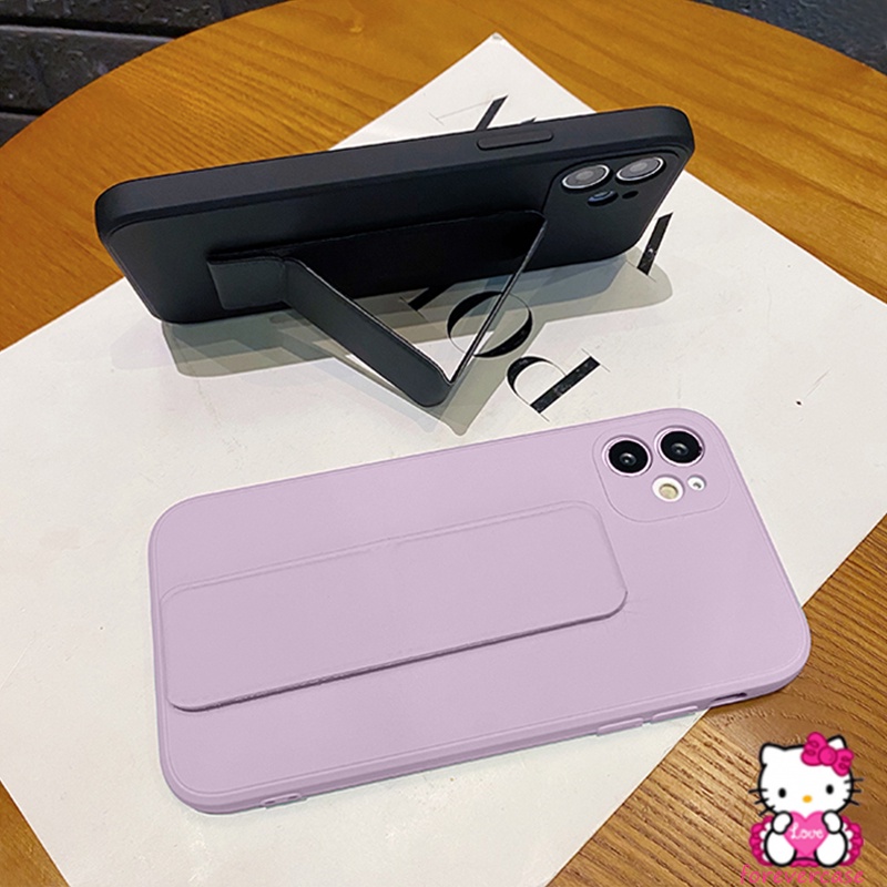 Casing for Realme C21Y 8 8Pro C21 C12 C25 C15 C20A C20 C11 2021 C3 C17 Narzo 30A 20 Pro 6 6S 5 5S 5I 6I 7 7I Popsocket Holder Magnetic Bracket Soft Simple Pure Color Silicon Case Full Cover