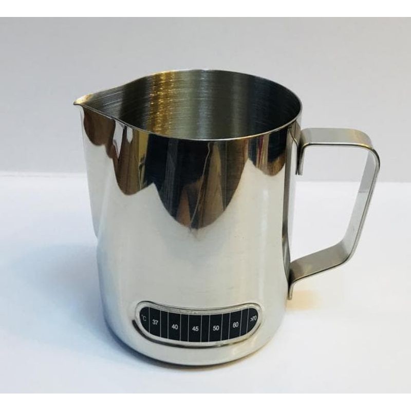 STAINLESS MILK JUG THERMOMETER 600 ml BARISTA PROFESSIONALS TOOL (LATTE ART)