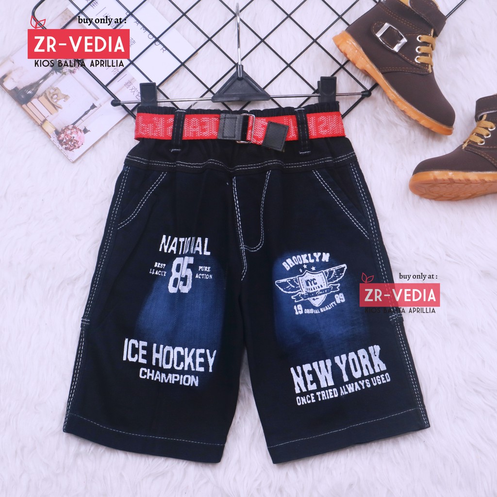 Celana Jeans uk 3-5 Tahun / Jeans Pendek Anak Laki Polos Pants Jins Denim Murah Import Cowok