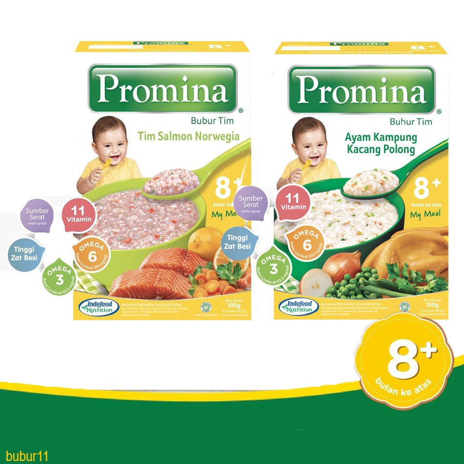 PROMINA BUBUR BAYI TIM 8 BLN+ - PROMINA BUBUR BAYI USIA 8M - BUBUR BAYI TIM PROMINA BUBUR11