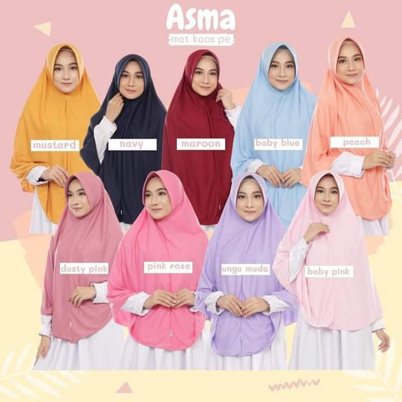 Bergo Asma El Rahma Pet Antem Kaos PE Size Xl