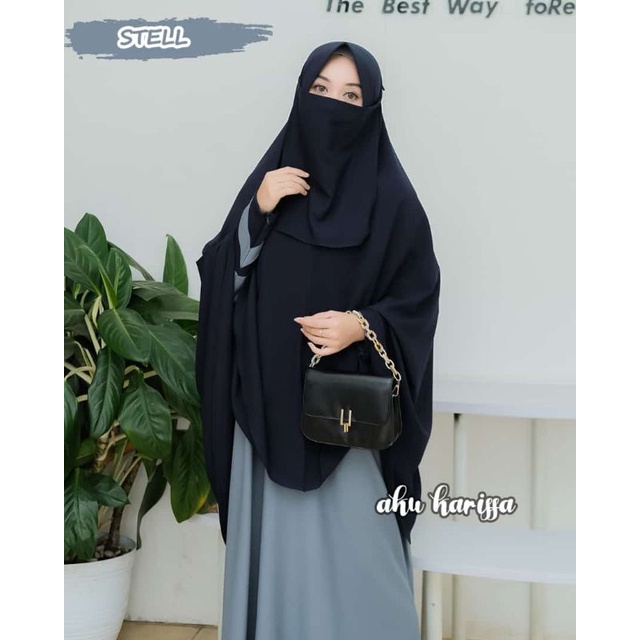 set syar'i + cadar Aliyah by aku Karisa*, gamis set cadar murah, gamis aku karissa