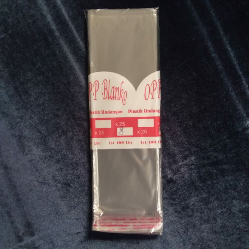 Plastik OPP SEAL /OPP Undangan 7x25 8x25 9x25 10x25 11x25 12x25 isi 100 lembar