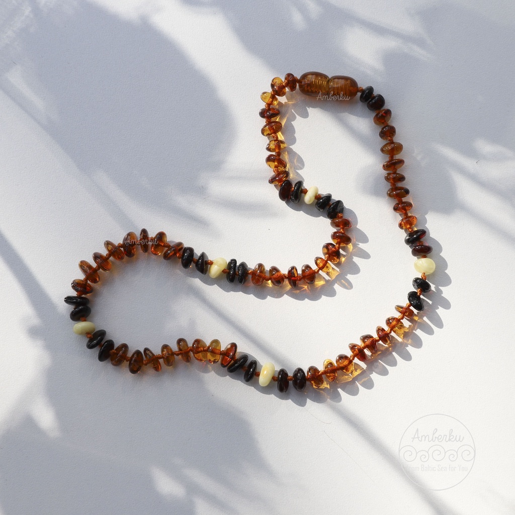 Baltic Amber Teething Necklace AMBERKU K234