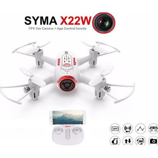 TERBARU  SYMA X22W BONUS TAMBAHAN BATERAI DRONE WIFI FPV MINI DRONE