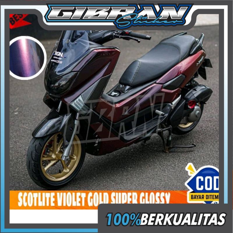 stiker skotlet bunglon chameleon violet gold merk profix