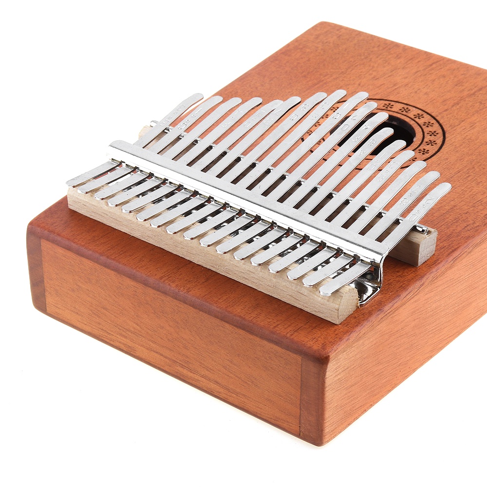 Alat Musik Kalimba Mbira Mini 17 Tuts Bahan Kayu Mahoni