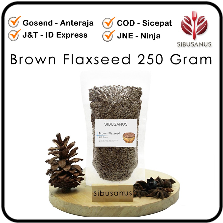 

FLAX SEED BROWN 250GR BIJI RAMI COKLAT FLAXSEED ORGANIK FLEXSEED 250 GR FLAX SEEDS