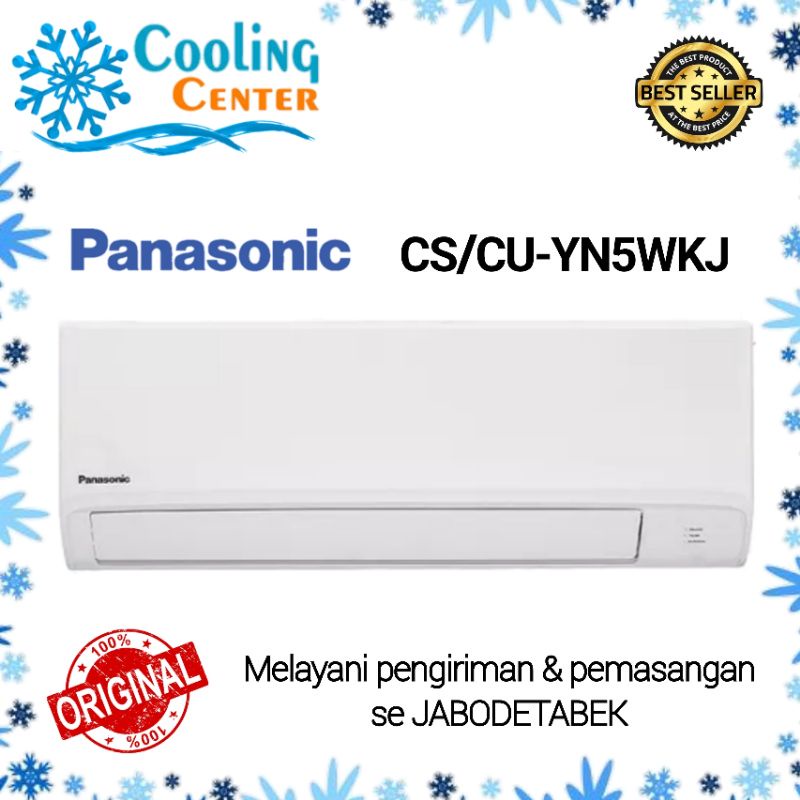 AC PANASONIC 1/2 PK CS/CU - YN 5 WKJ + PASANG INSTALASI