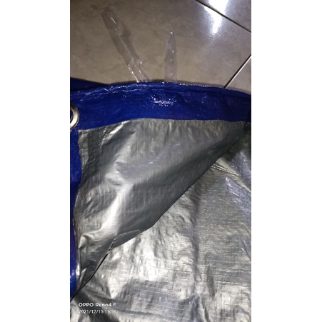 Terpal A3 ( Per Meter ) Biru Silver Cap Gajah Original