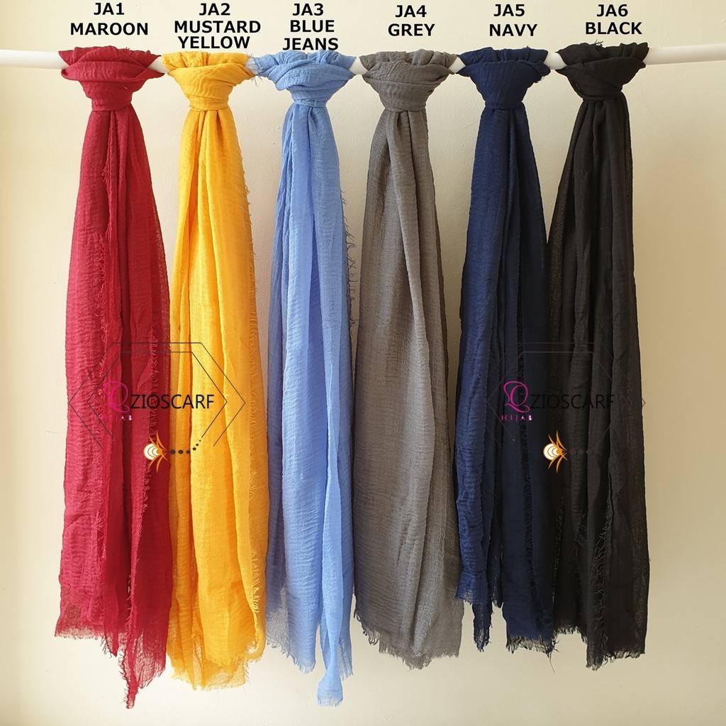 PASHMINA CRINKLE SHAWL PREMIUM / JILBAB PASMINA CRINKLE / HIJAB CRINCLE - A39