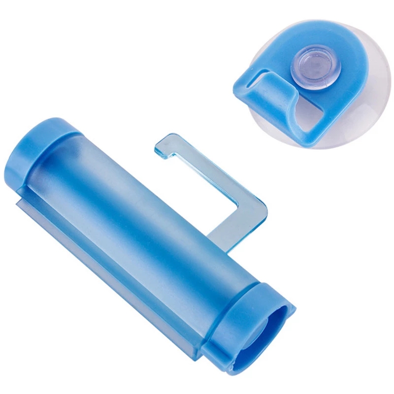 1Set Plastic Toothpaste Tube Squeezer with hooks / Toothpaste Dispenser Vacuum Sucker Hook Dispenser Squeezer