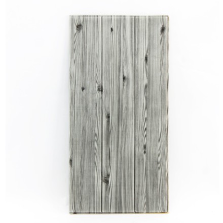 WALLPAPER 3D WOOD FOAM WALLPAPER DINDING 3D KAYU ABU-ABU 70 X 90