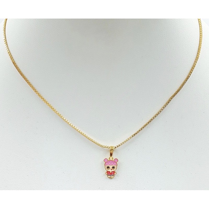 Kalung Anak Pink Bubble LOL