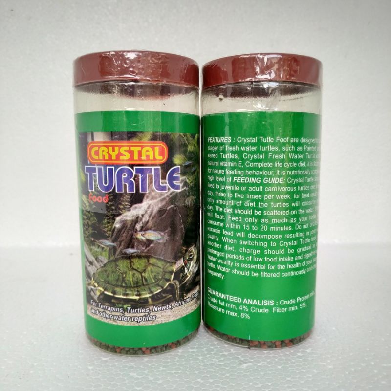 CRYSTAL TURTLE FOOD 100gr makanan pakan Kura Kura kurakura kura-kura reptil