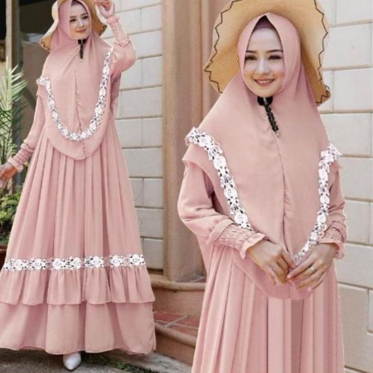 (SIAP KIRIM) gamis syari terbaru | embun syari gamis set hijab | pakaian muslim wanita terlaris| gam