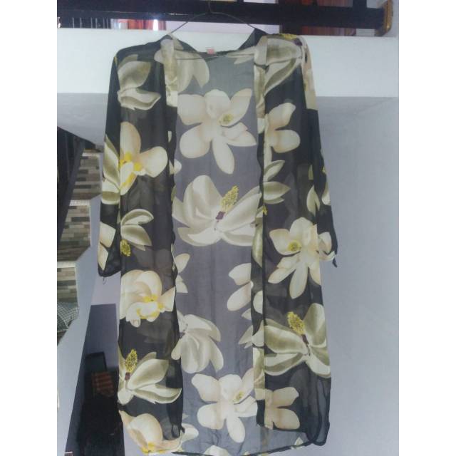 Cardigan motif bunga