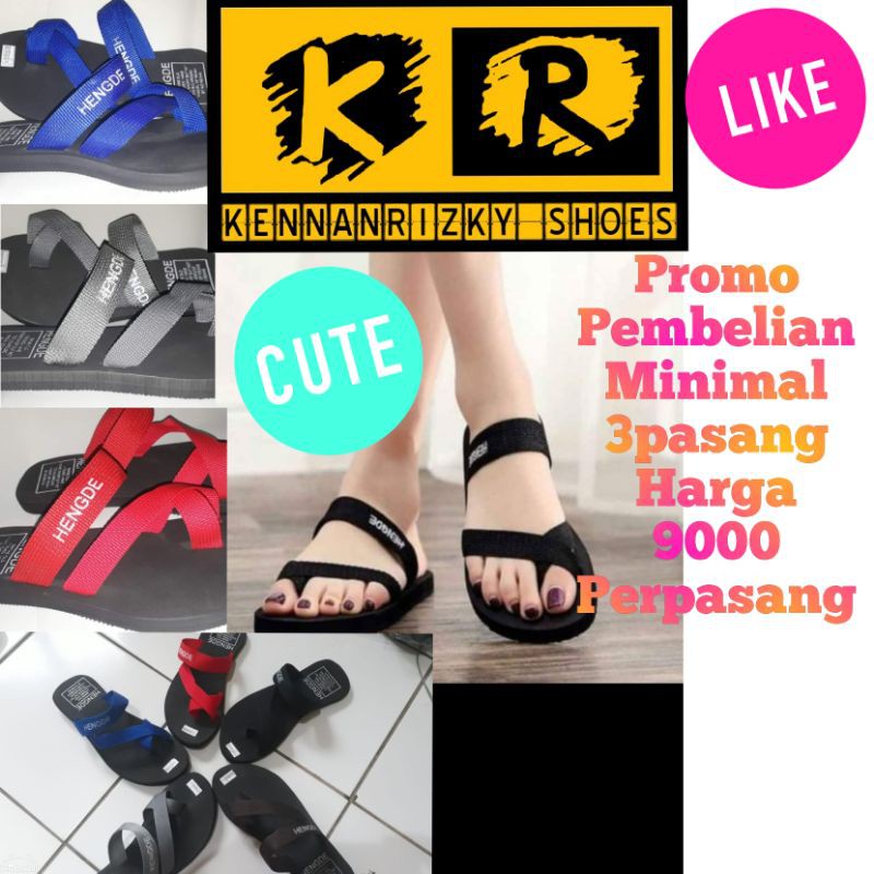 Sendal wanita / sendal spon wanita / sendal kekinian