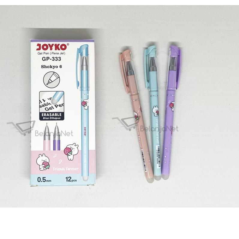

Terjangkau Pen Pulpen Gel Bisa Dihapus Erasable Joyko GP-333 Shokyo 6 0.5 mm 1 LUSIN ✔