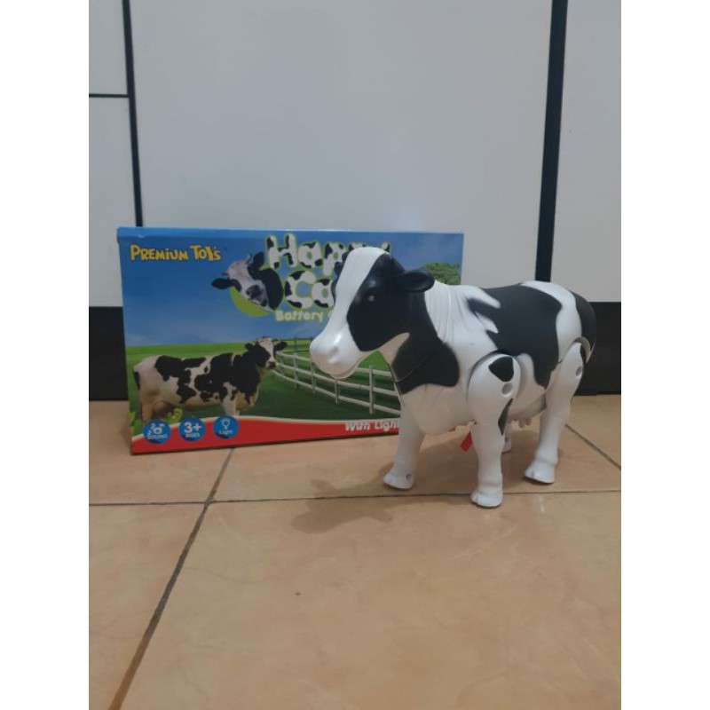 Mainan sapi bumb go bersuara - mainan hewan sapi berjalan light sound