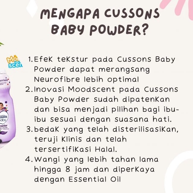 ⭐BAGUS⭐ CUSSONS BABY Powder Extra 50% 350gr 200gr 100gr | Bedak Tabur Bayi