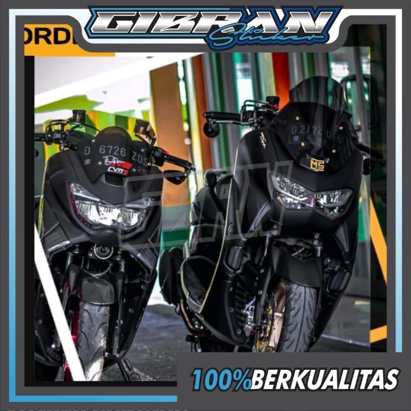 sticker skotlet motor hitam doff stiker skotlet hitam glossy sticker Scotlite